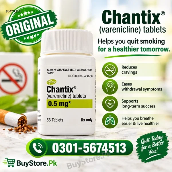 Chantix 0.5mg Tablets Price in Pakistan 1