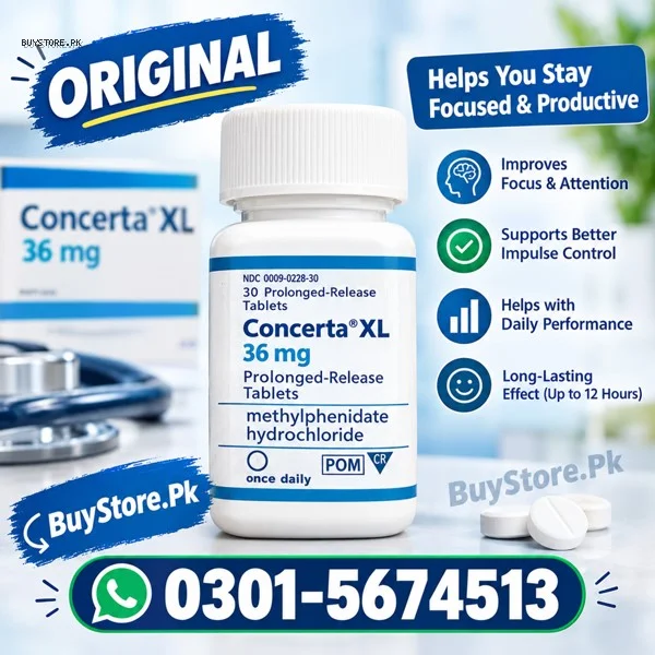 Concerta XL 10mg Tablets Price in Pakistan 1