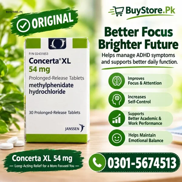 Concerta XL 54mg Tablets Price in Pakistan