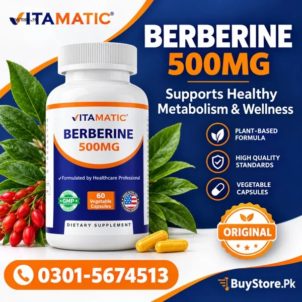 Vitamatic Berberine 500 Mg Capsules Price in Pakistan