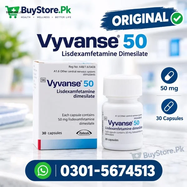 Vyvanse 50mg Capsules Price in Pakistan 1