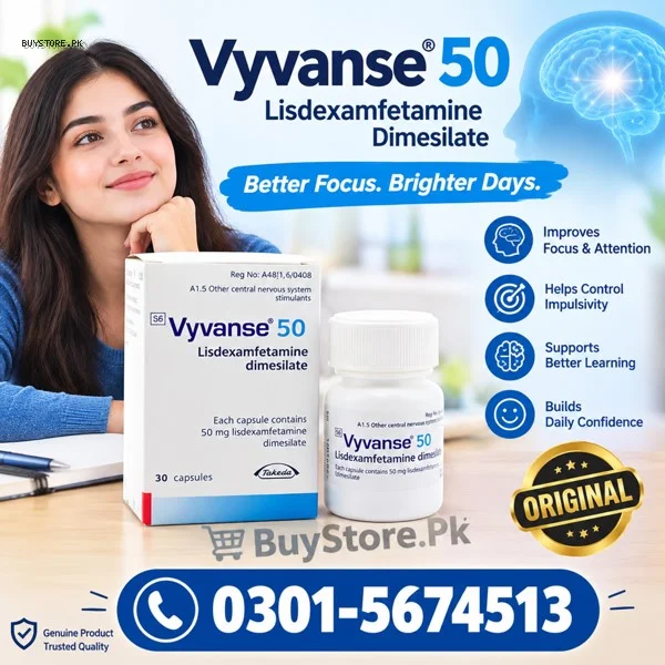 Vyvanse 50mg Capsules Price in Pakistan - Online Shopping in Pakistan Rs.5,850